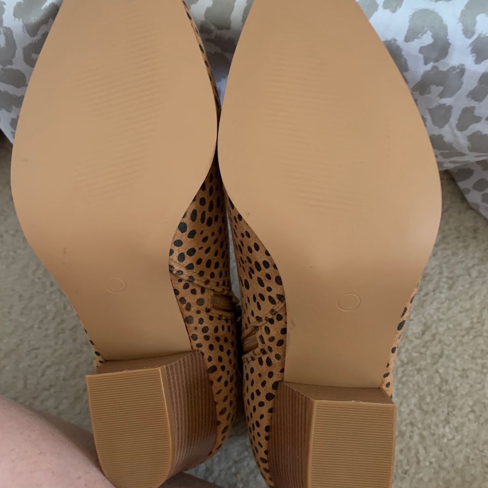 LAICIGO leopard print Booties size 10 - Picture 4 of 5